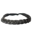 DIGUAN Synthetic Hair Braided Headband Classic Chunky Wide Plaited Braids Elastic Stretch Hairpiece Women Girl Beauty accessory  55g aHairBeauty (Dark Brown) - Buy Online on SooperMarket.com