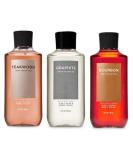 Bath and Body Works 3 Pack 2-in-1 Hair + Body Wash Teakwood, Graphite and Bourbon. 10 Oz. - Buy Online on SooperMarket.com
