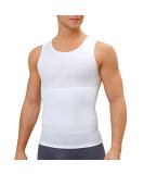 Mens Compression Shirt Slimming Body Shaper Vest Workout Tank Tops Abs Abdomen Undershirts X-Large White - Buy Online on SooperMarket.com