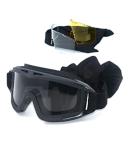 HARGLESMAN Airsoft Goggles Tactical Safety Glasses | Anti-Fog Interchangeable Lenses for Hunting, Cycling, Paintball - Black - Buy Online on SooperMarket.com