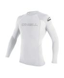 O' NEILL Men's Basic Skins 50+ L/S Rash Guard, White, L - Buy Online on SooperMarket.com