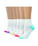 Hanes womens Women's 6-pair Lightweight Breathable Ventilation Ankle Socks 8-12 White Assorted - Buy Online on SooperMarket.com