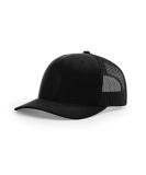 Richardson Unisex 112 Trucker Adjustable Snapback Baseball Cap Solid Black One Size - Buy Online on SooperMarket.com