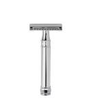 Edwin Jagger Double Edge Safety Razor Chrome Regular Handle with 5 Blades - Buy Online on SooperMarket.com