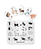 KADS Stamping Plates Animal Cute Manicure Template - Nail Art Image Stamp Tool - Buy Online on SooperMarket.com