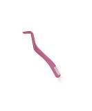 Eyelash Applicator Tool - 2 in 1 Double Ended Lash Tweezers with Comb, Curved Nipper - Pink - Buy Online on SooperMarket.com