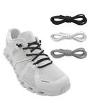 NDTEZUGT 3 Pairs Elastic Shoe Laces - Replacement Laces for On Cloud Stretch Shoes - Black, White, Gray - Buy Online on SooperMarket.com