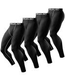 TELALEO 6 5 or 4 Pack Men's Compression Pants Leggings Sports Tights Performance Athletic Baselayer Workout Running Black(4 Pack) Large - Buy Online on SooperMarket.com