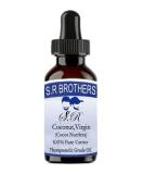 S.R. Brothers Coconut Virgin (Cocos Nucifera) Pure & Natural Therapeutic Grade Carrier Oil 30ml - Buy Online on SooperMarket.com