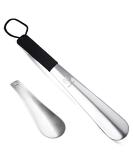 Hand-Made Metal Shoehorn | 12-Inch Manual Binding Handle for Men, Women, Kids, Travel & Boots | Elderly, Pregnancy-Safe | Black - Buy Online on SooperMarket.com