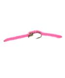 Tungsten Bead Head San Juan Worm Fishing Flies - 1 Dozen on Mustad Signature Fly Hook Size 14 - Red, Pink, Brown or Assorted Colors - Buy Online on SooperMarket.com