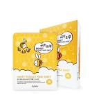 Esfolio Pure Skin Essence Mask Sheet - Anti-Aging Rejuvenation Hydration Honey (Pack of 10) | International Shipping Available - Buy Online on SooperMarket.com