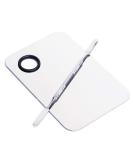 Stainless Steel Cosmetic Makeup Palette, Professional Cosmetic Mixing Makeup Palette Spatula Makeup Artist Tool, Beauty Salon Color Cream Mixing Palette With A Spatula Makeup Nail Art Palette 2 Piece Set - Buy Online on SooperMarket.com