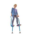 Geospace Original Walkaroo 'Wee' Balance Stilts for Kids (Ages 4+), Adjustable Height, Active Play - Red or Blue - Buy Online on SooperMarket.com