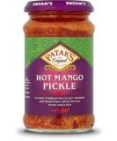 Patak's Spicy Mango Pickle 283g - Authentic Indian Paste Sauce for International Shipping - Buy Online on SooperMarket.com