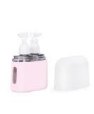 Travel bottles for Toiletries, TSA Approved Travel Containers, Refillable, Portable, Spray Bottles and Pump Bottles with Labels for Creams, Perfumes and Shampoos (Pink) - Buy Online on SooperMarket.com
