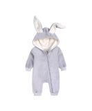 Kids Tales Newborn Baby Winter Hooded Rabbit Ear Romper 9-12 Months - Thick Fleece - Buy Online on SooperMarket.com