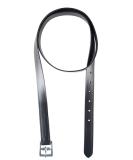 PFIFF 102695 Black Synthetic Stirrup Leathers - 130 cm | Durable & Stylish Equestrian Gear - Buy Online on SooperMarket.com