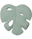Loulou Lollipop Silicone Teether for Teething Baby Boy and Girl - Monstera Seafoam - Buy Online on SooperMarket.com