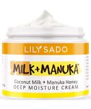 LILY SADO MILK + MANUKA  Coconut Milk & Manuka Honey Natural Face Moisturizer - Non Greasy Daily Facial Cream with Cocoa Butter & Gotu Kola - Anti-Aging Cruelty-Free Organic Facial Lotion - Buy Online on SooperMarket.com