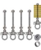 Dakzhou 4 Heavy Duty Bearing Swing Hanger (10mm) - 180 Swing, 1500 LB Capacity - Anti-Rust, Wood Beam, Yoga Swing Hammock Chair - Buy Online on SooperMarket.com