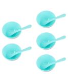 5 Sets Plastic Facial Mask Mixing Bowl & Spatula - DIY Skin Care Kit for Home & Salon Use - Buy Online on SooperMarket.com
