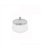 Frosted Glass Dappen Dish with Lid - Nail Art Acrylic Liquid Powder Container - Buy Online on SooperMarket.com