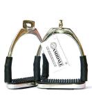 AMIDALE STIRRUPS OFFSET EYE FLEXI SAFETY STIRRUPS OPTIMUM LEG POSITION HORSE RIDING IRONS STAINLESS STEEL 4.75" BNWT - Buy Online on SooperMarket.com