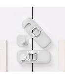 5 Pack Child Proof Refrigerator Lock, Fridge, Cabinets, Freezer Door Lock Apply to Max 1"(25mm) Sealing Strip for Toddlers and Kids, No Tools Need or Drill - Grey Updated - Buy Online on SooperMarket.com