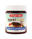 Nutilight Sugar-Free Hazelnut Spread & Milk Chocolate - Keto, Diabetic, Vegan, Kosher - 100% Natural, Cholesterol-Free - 11 oz - Buy Online on SooperMarket.com