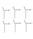 Buy Jenzi Anti Tangle Boom Set - 6-9 Pieces with Carabiner Curved Stable Chrome Silver Metal for Carp Fishing | Free Petri Sticker Included - Buy Online on SooperMarket.com
