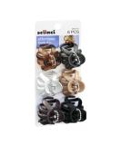 Scunci Jaw Clips - 6 Pack Assorted Colors - Buy Online on SooperMarket.com