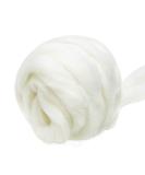 Jupean 3.53oz Wool Roving Yarn, Fiber Roving Wool Top, Wool Felting Supplies, Pure Wool, Chunky Yarn, Spinning Wool Roving for Needle Felting Wet Felting DIY Hand Spinning white - Buy Online on SooperMarket.com