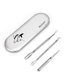 BEZOX Professional Cuticle Pusher 3pcs Premium Stainless Steel Cuticle Trimmer UV Gel Polish Remover - Cuticle Removal Fork Nail Art cleaner Trimmer 3-silver - Buy Online on SooperMarket.com