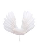 5 Pcs Angel Wing Cake Toppers White Feather Cupcake Topper Happy Birthday Party Cake Decor Baby Shower Cupcake Toppers Anniversary Wedding Cake Decorations - Buy Online on SooperMarket.com