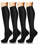 Aoliks Copper Compression Socks 15-20 mmHg for Men & Women - 4 Pairs Black, Small-Medium - Buy Online on SooperMarket.com