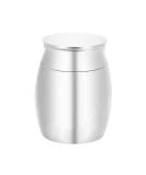 LZZEM 1 Piece Mini Keepsake Urn Stainless Steel Cremation Urn Jewelry Small Urn Used for Human Ashes Waterproof Decorative Ashes Loss of Pet Sympathy - Buy Online on SooperMarket.com
