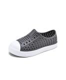 QLZ Toddler Kids Water Shoes for Boys Girls Garden Sandals Rubber Shoes Beach Sneakers, Slip-on Anti-Slip Lightweight Breathable Quick Dry Soft Flexible(Toddler/Little Kid/Big Kid) 2 Little Kid Grey - Buy Online on SooperMarket.com