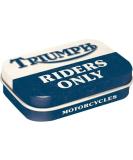 Nostalgic-Art Retro Pill Box - Triumph Riders Gift Idea | Vintage Design with Peppermint Dragees - 4x6x1.6 cm - Buy Online on SooperMarket.com