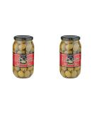 Tassos All Natural Double Stuffed Jalapeno & Garlic Super Mammoth Olives - 2 Pack (2X35.27 oz.) - Buy Online on SooperMarket.com