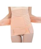 BIONICORE 3-in-1 Postpartum Belly Band Wrap | Abdominal Binder Support Belt | Pregnancy Recovery C-Section Body Shaper (Pink M) - Buy Online on SooperMarket.com