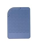 Buy Silicone Hair Iron Mat | Heat Resistant Travel Mat for Flat & Curling Irons - Professional Hair Styling Tools in Blue - Buy Online on SooperMarket.com
