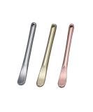 3-Piece Zinc Alloy Makeup Spatula Set - Eye Cream Spoons & Mini Cosmetic Skincare Tools - Gold Silver & Rose Gold - Buy Online on SooperMarket.com