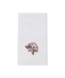 Avanti Linens Butterfly Garden Collection White Embroidered Fingertip Towel | Soft & Absorbent Cotton Towel - Buy Online on SooperMarket.com