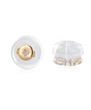 14K Gold Silicone Earring Backs - Hypoallergenic & Secure Replacement for Studs - Comfortable & Safe - Buy Online on SooperMarket.com