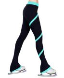 NY2 Sportswear Figure Skating Spiral Polartec Polar Fleece Pants - Medium Turquoise - Buy Online on SooperMarket.com