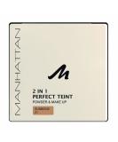 Manhattan 17358 Perfect Teint Powder and Makeup sun beige 1 piece 21 Sun beige 9 g (1 pack) - Buy Online on SooperMarket.com