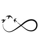 Dopetattoo 6 Sheets Temporary Tattoo Infinity Tattoo Fake tattoos Neck Arm Chest for Women Men Adults - Buy Online on SooperMarket.com