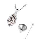 MAIXIANGGUOJI Ashes Keepsake Hollow Urn Necklace with Funnel Kit Waterdrop Ashes Cremation Jewellery for Dogs Cats Pet Ashes - Buy Online on SooperMarket.com