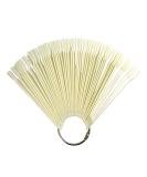Harlington Group Natural Nail Wheel Art Tips 50 Pcs Color Display Ring - Clear Swatch Sticks for Gel Polish Fan Practice - Buy Online on SooperMarket.com